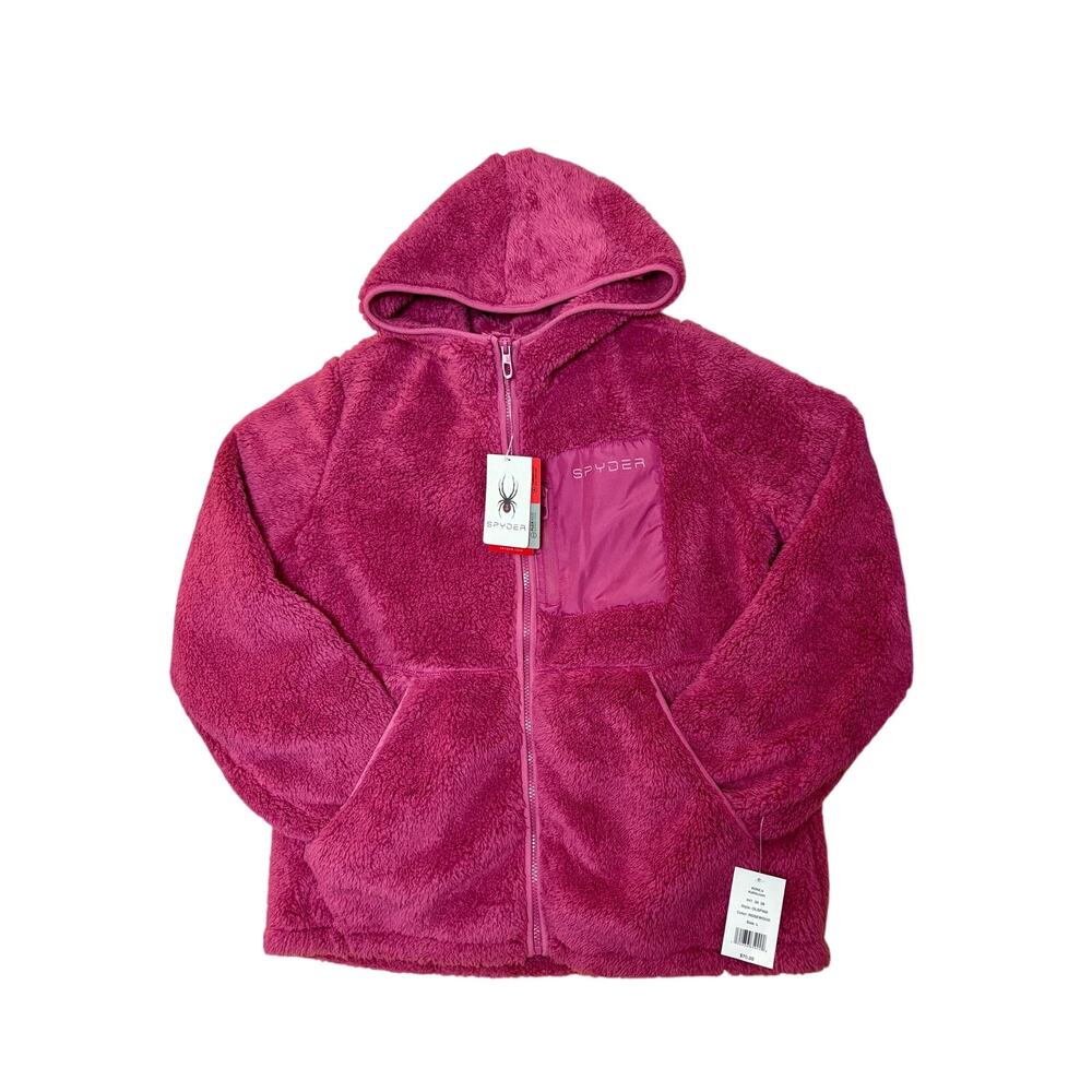 NWT - Spyder Women's Rosewood Sherpa Hooded Jacket - L